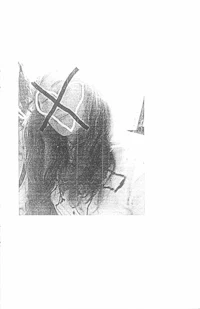 a black and white photo of a woman with long hair