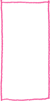 a pink square frame on a black background