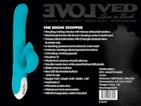 the show stopper is shown on the back of the package