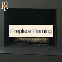 a fireplace with the words fireplace framing