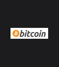 bitcoin logo on a black background