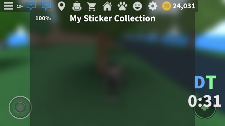 Bugged Sticker Collection Kblocks - roblox work at a pizza place stickers