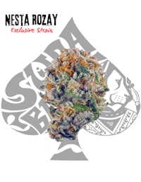 a card with the words nesta rozay on it