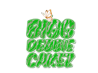 big debbie cake logo on a black background