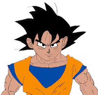 a drawing of a dragon ball character