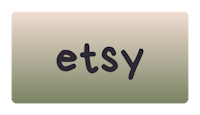 a green button with the word etsy on it