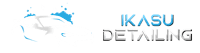 iksu detailing logo on a black background