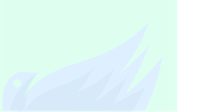 a white bird with a blue background