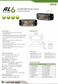 all 6 led warning lamp
