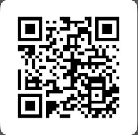 a black and white qr code on a white background