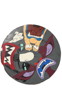 an image of a cartoon character with an angry face