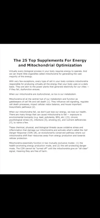 the top supplements for energy