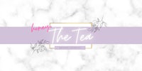 the tea logo on a marble background