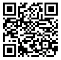a black and white qr code on a white background
