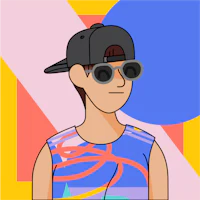 a cartoon of a man wearing a cap and sunglasses