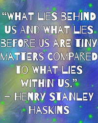 what lies behind us and what lies before us are compared to what lies to us