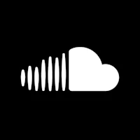 the soundcloud logo on a black background