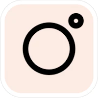 the instagram app icon with a circle on it