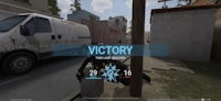 a screenshot of a game with the word victory on it