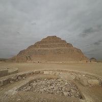 the pyramid of saqqara at saqqara, egypt