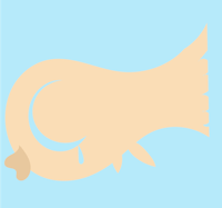 an illustration of a bird on a blue background