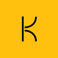 the letter k on a yellow background