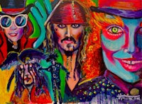 pirates of the caribbean painting - pirates of the caribbean painting by person