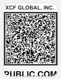 public com qr code sticker