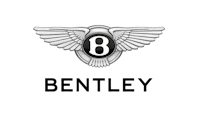 bentley logo on a black background