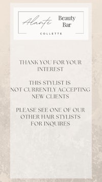 a thank you card for a beauty bar