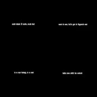 a black screen with text on it