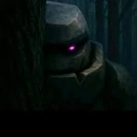 an image of a robot in the woods