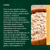 a bowl of oats with the words avena on it