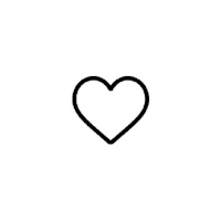 a heart icon in a circle on a white background