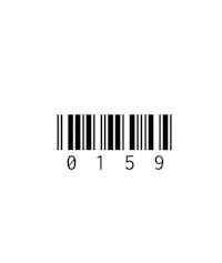 a barcode on a white background