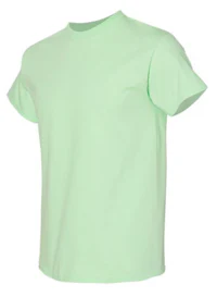 a green t - shirt on a white background