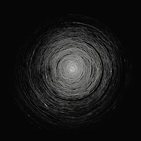 a black and white image of a spiral