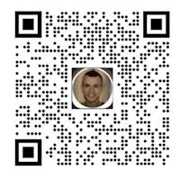 a qr code with a picture of a man