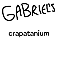 a black and white logo with the word'craptanium'