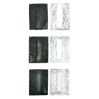 a series of black and white drawings on a white background