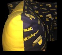 michigan wolverines throw pillow