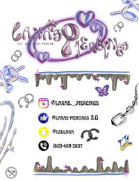 a black screen with a variety of items on it