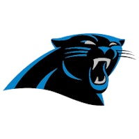 the carolina panthers logo on a white background