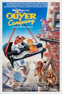 a poster for the movie oliver company