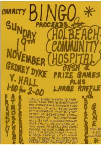 a poster for bingo at holbeach community hospital