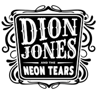 the logo for dion jones and the neon tears