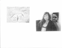 a black and white photo of a woman with a mask on her face