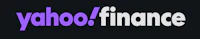 yahoo finance logo on a black background
