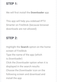 a screenshot of the iptv downloader app