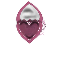 a heart shaped box with a pink heart inside